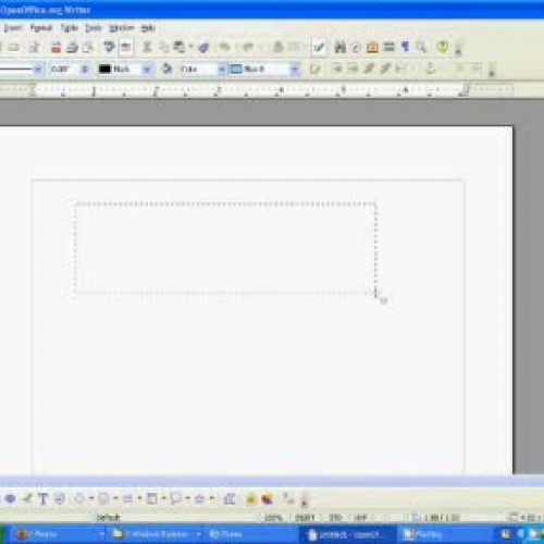 Open Office Scroll Text