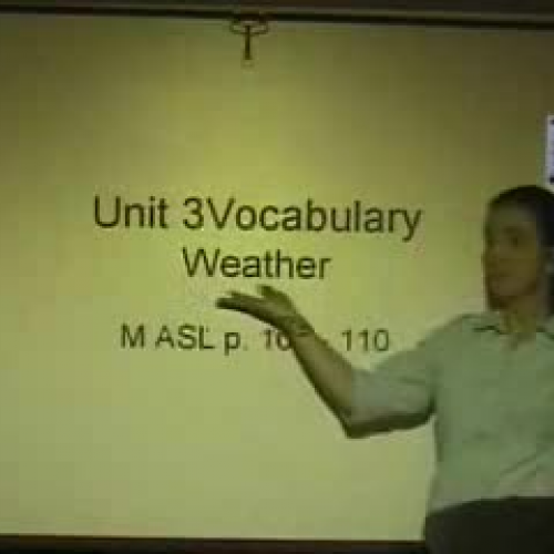 Weather vocabulary