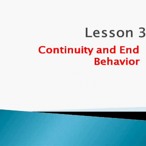 Continuity and End Behavior Part 1