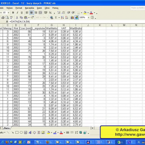 Excel 12 cz. 1 sortowanie danych