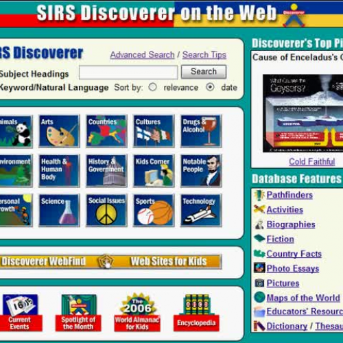 SIRS Discoverer Overview @ ProQuest