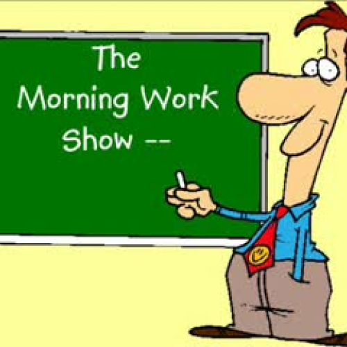 Morning Work Show Episode Nine