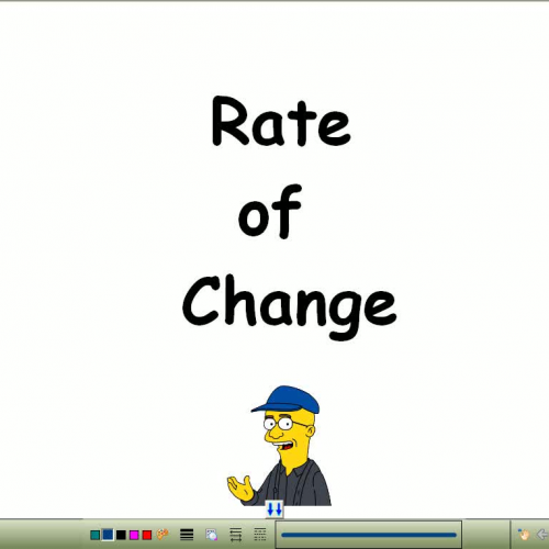 The Average Rate of Change