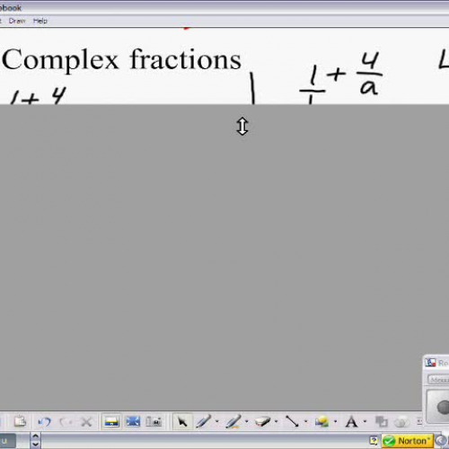 Simplifying Complex Fractions