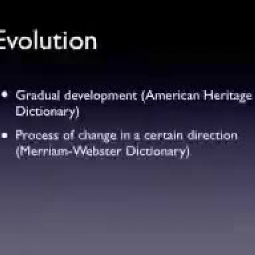 Evolution as a Word