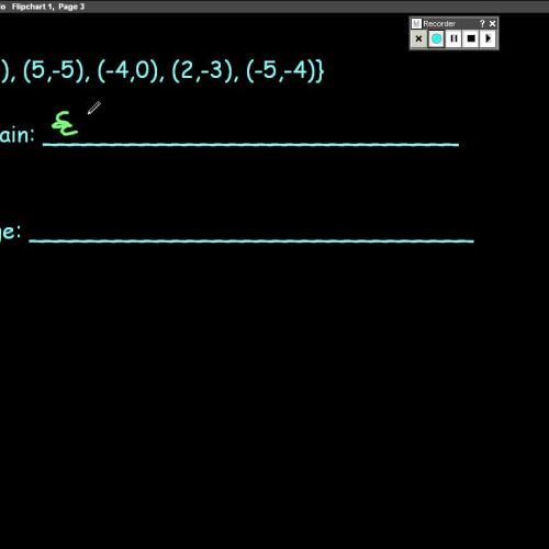 Finding the Domain and Range of a Relation