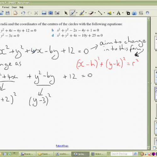 Circles- Equations and Graphs Part 2