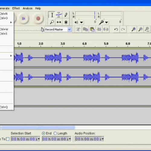 Export Audacity
