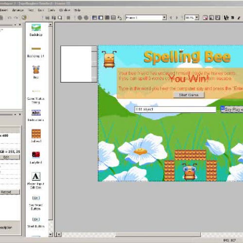 Build a video game -- Spelling Bee 