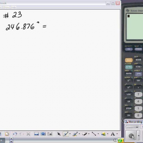 Degrees to decimal and vs