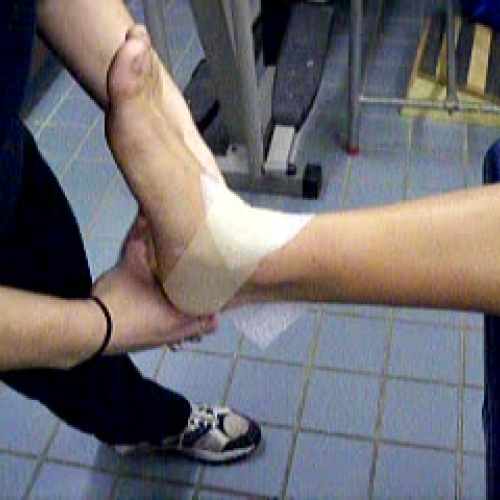 Closed Basketweave Ankle Taping