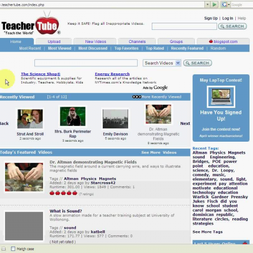 TeacherTube Advertising Team - HOME PAGE 468x
