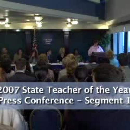 State Teachers of the Year NCLB Press Confere