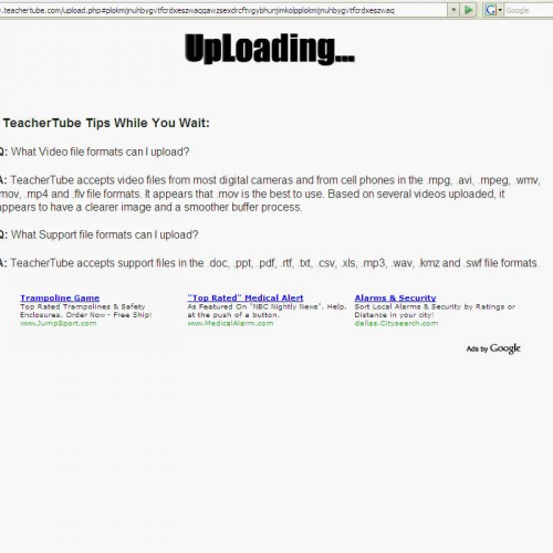 TeacherTube Advertising Team - UPLOAD PAGE 72