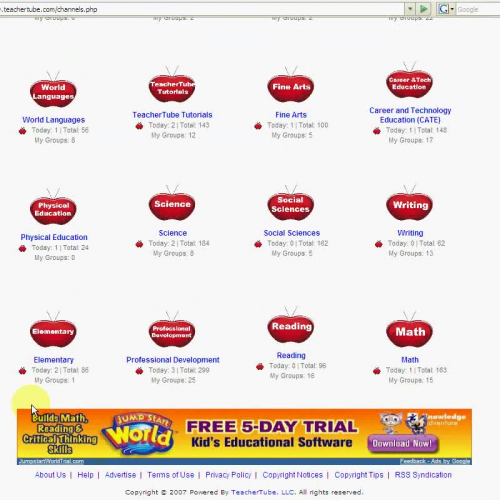 TeacherTube Advertising Team - CHANNELS 728x9