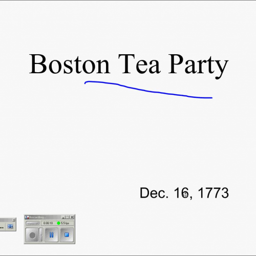 American Revolution - Boston Tea Party