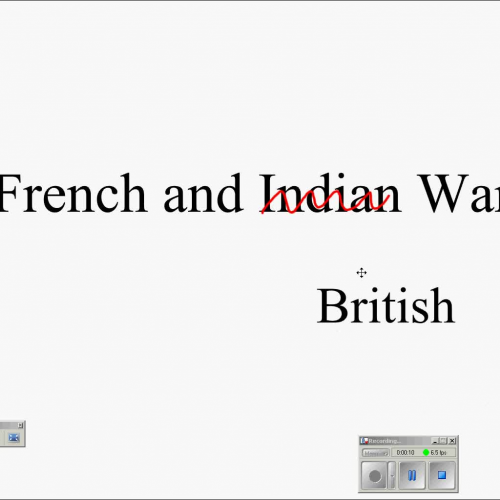 American Revolution French and Indian War
