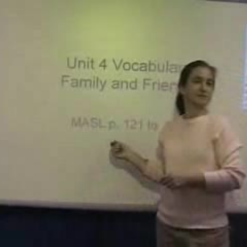 Family and Friends Vocabulary