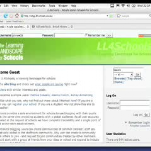 Using LL4Schools as an RSS aggregator
