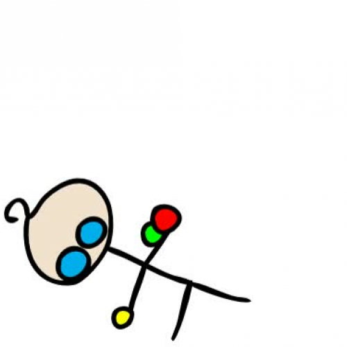Juggling Stick Figure