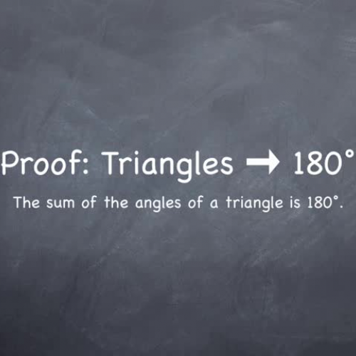 Math Proof: Triangles Sum To 180 Degrees