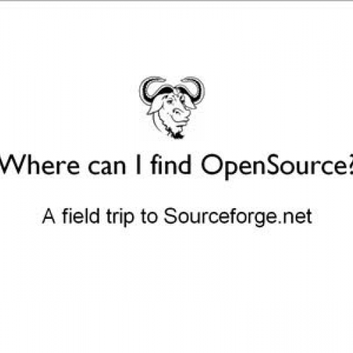Going to Sourceforge