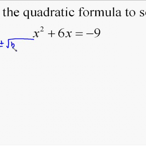 A19.14 Usinig the Quadratic Formula