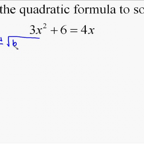 A19.15 Using the Quadratic Formula