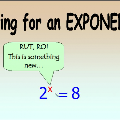 Solving for exponents using Bases