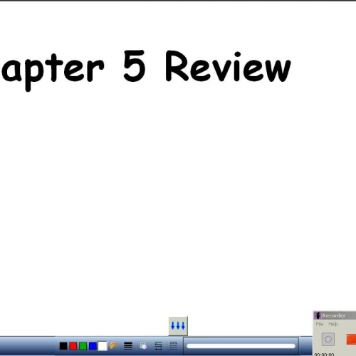 Chapter 5 review