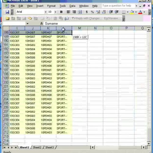 Excel for Administration 3