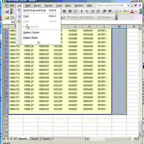 Excel for Administration 7