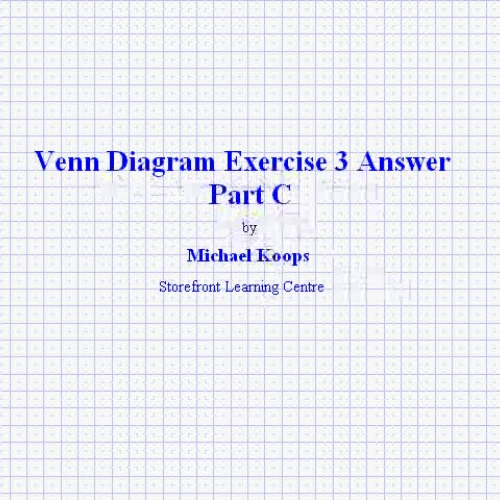 Venn Diagram Exercise 3 Answer - Part C