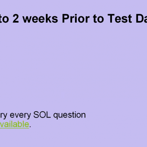 How to Prepare for the Geometry SOL Test