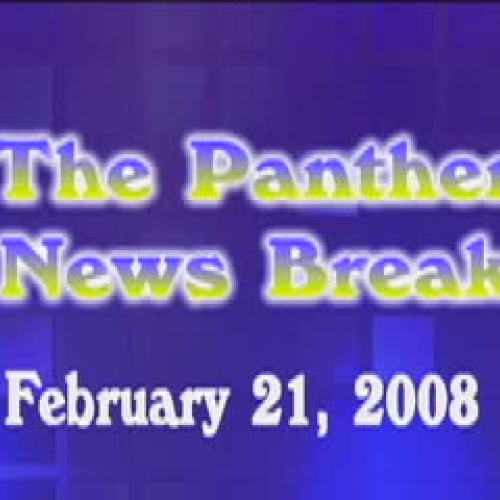 Panther NEws Break 2.21.08
