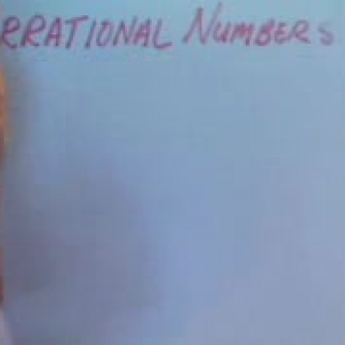 Rcognizing Irrational Numbers