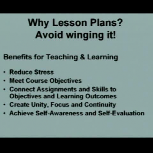 Best Practices Workshop Lesson Plans and Assi