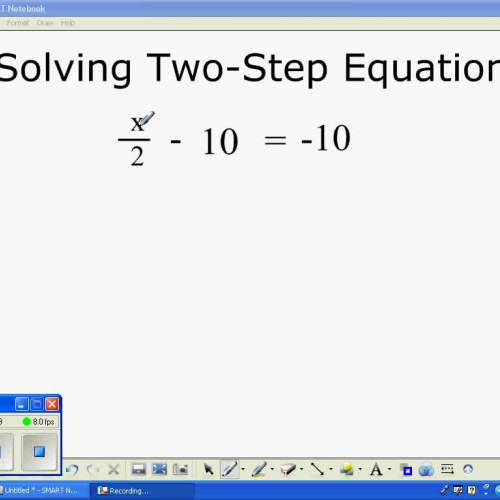 Solving 2 Step Equations with Division