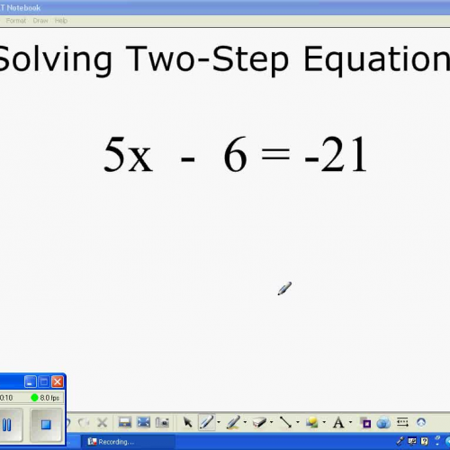 Solving 2 Step Equations with Multiplication