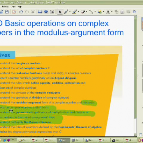 Basic Operations Polar Form of Complex Number