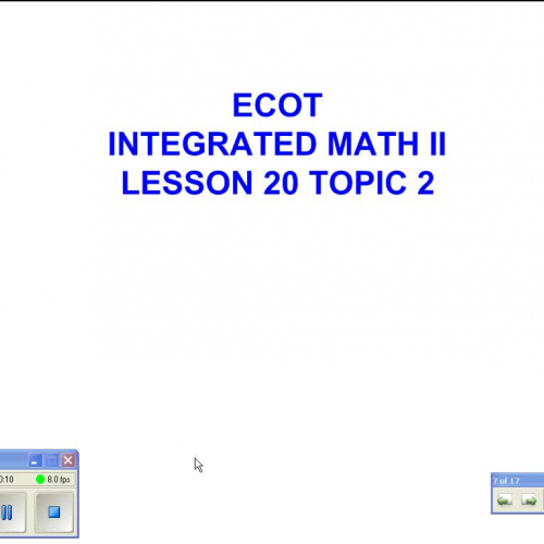 Lesson 20 Topic 2