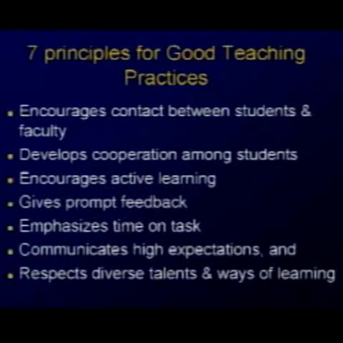 Best Practices Workshop 7 Principles of Good 