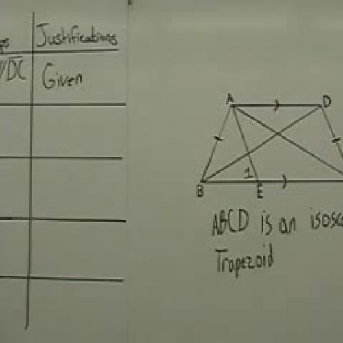 Proof - Base Angles of Isosceles Trapezoid