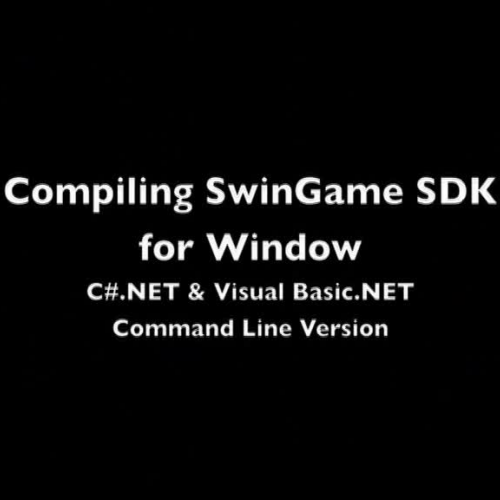 Getting Started with SwinGame with .NET Comma