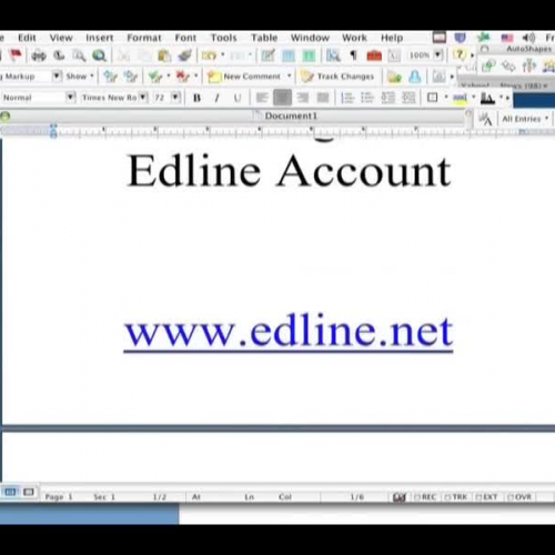 Activating an Edline Account