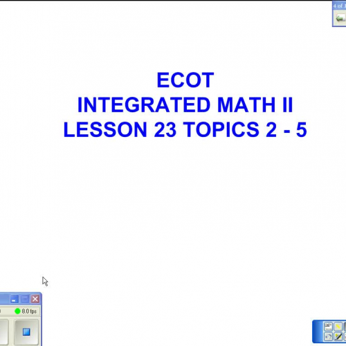 Lesson 23 Topics 2 - 5