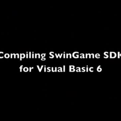 Getting Started with SwinGame with Visual Bas