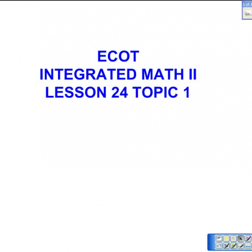 Lesson 24 Topic 1