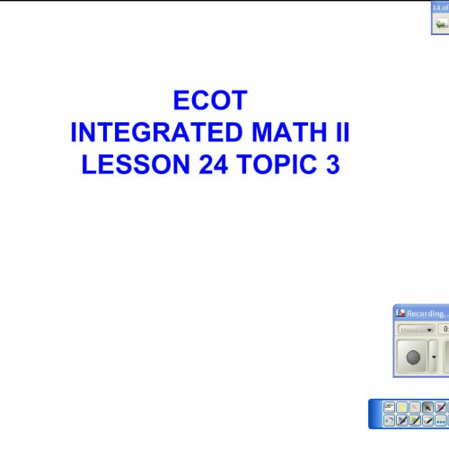 Lesson 24 Topic 3