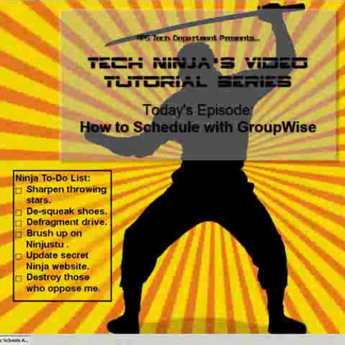 Scheduling with GroupWise